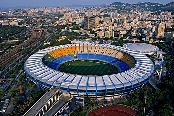 Estádio Maracanã na Cidade do Rio de Janeiro