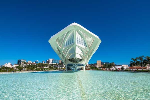 imagem do Museu do Amanhã na Cidade do Rio de Janeiro