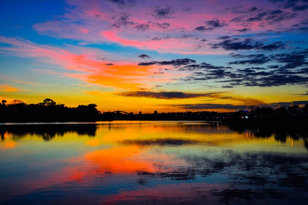 Imagem de por do sol em São José do Rio Preto