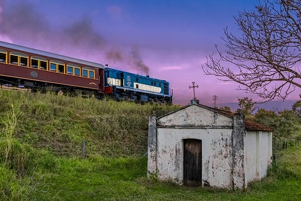 Imagem do trem da Maria Fumaça de Campinas