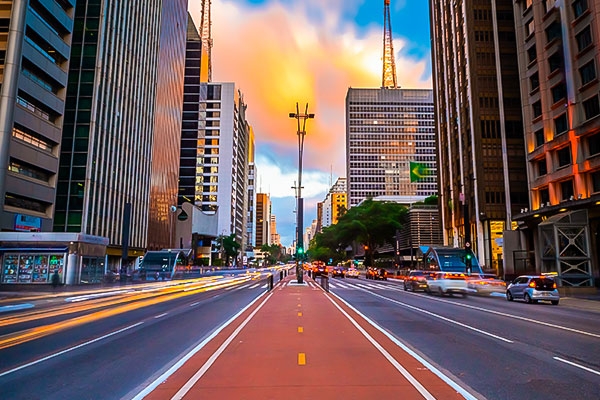Imagem da Avenida Paulista em São Paulo 