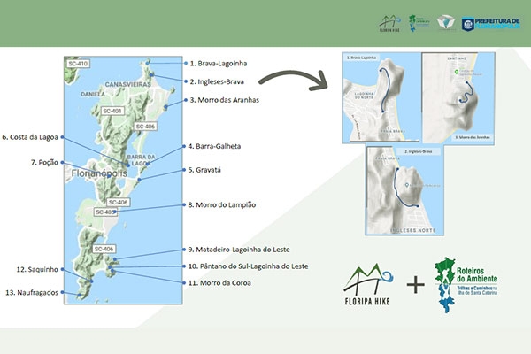 mapa de Florianópolis