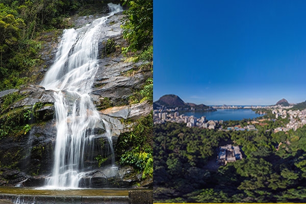 pico da tijuca e cachoeira 