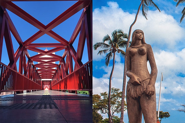 Centro Dragão do Mar de Arte e Cultura e da Estátua de Iracema Guardiã