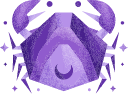 Imagem ilustra o signo de câncer, respectivamente o animal carangueijo.