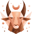 Imagem ilustra o signo de capricórnio, respectivamente uma cabra.
