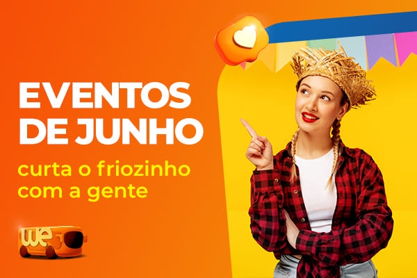 Calendário de eventos de junho