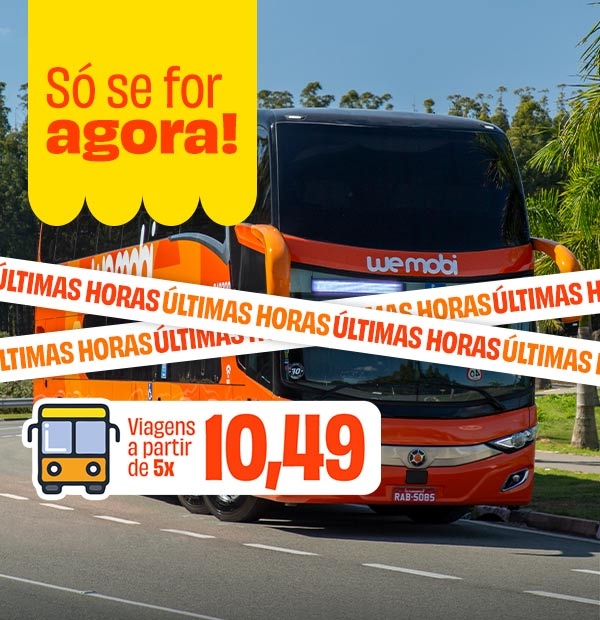 ÚLTIMAS HORAS, Só se for agora!! Viagens a partir de 5x R$ 10,49