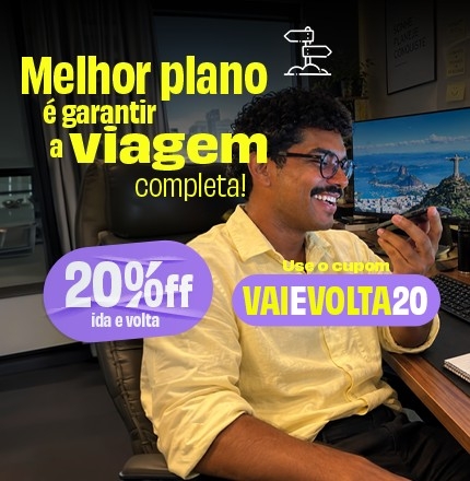 vai e volta com 20% OFF