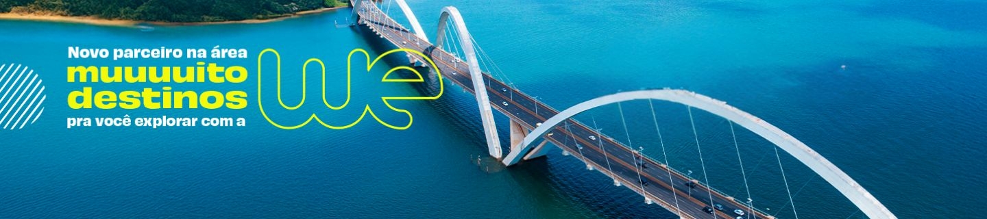 Novo parceiro na área muuuuito destinos pra você explorar com a we