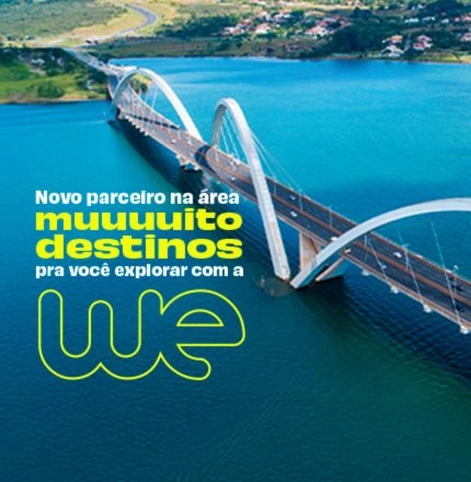 Novo parceiro na área muuuuito destinos pra você explorar com a we