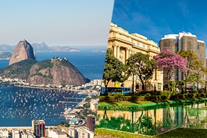 Fotos das cidades do Rio de Janeiro e Belo Horizonte