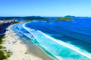 Fotos das cidades de São Paulo e Florianópolis