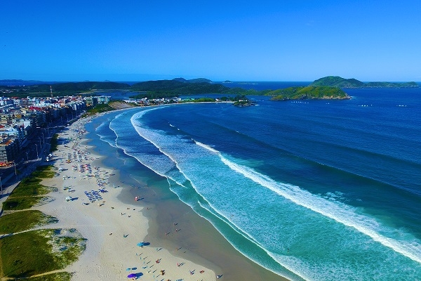 Fotos das cidades de São Paulo e Florianópolis