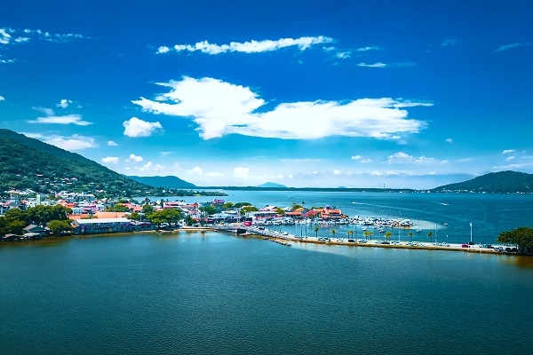 Fotos das cidades de São Paulo e Florianópolis